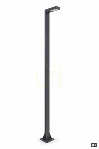 Check Norlys Asker 5227GR garden lantern, 3 m post, LED 19.5 W 2827 lm 4000 K, DALI2, graphite, IP65