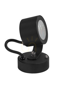 Moss DC6163BL Outdoor Spotlight LED 6.8W 24V DC 3000K Black - Norlys small 0