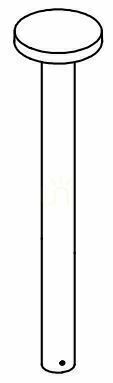Check NORLYS Borg 6191CS LED Bollard with Corten Finish, 105 cm