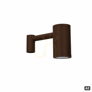 NORLYS Mora 6460CS rust-coloured LED pole-top luminaire 3000 K small 2
