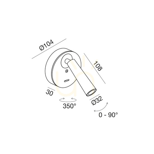 Check GAP583 Silver Wall Sconce by Gea Luce