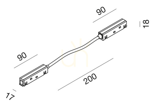 Check GBIC11 Busbar Connector, White, Gea Luce