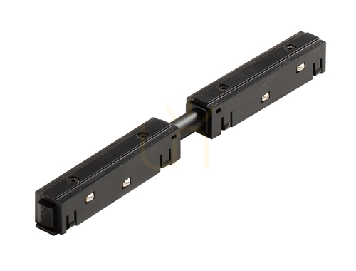 Check Gea Luce GBIC16 Linear Connector for 48 V Tracks, Matte Black