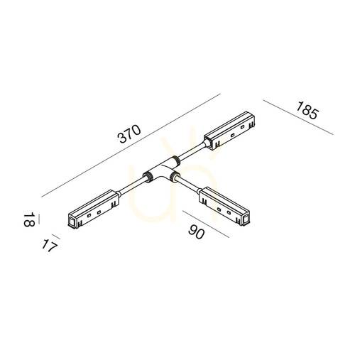 Check GBIC24 Busbar Connector, Black, Gea Luce