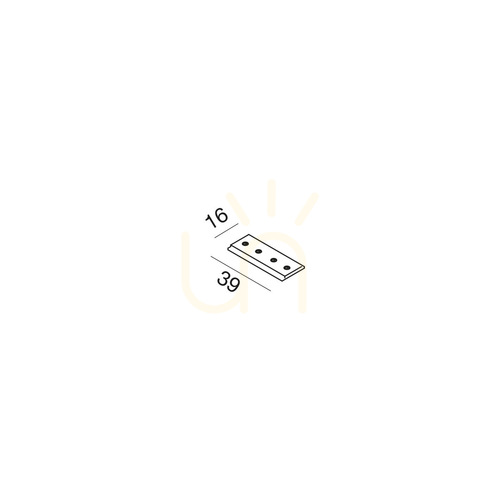 Check GBIG02 Busbar Connector, Silver, Gea Luce