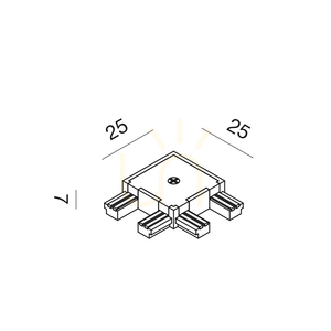 GBIGA1 Busbar Connector, Black, Gea Luce small 1