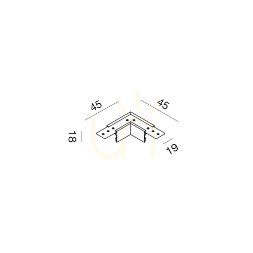 Check GBIGS3 Busbar Connector, White, Gea Luce