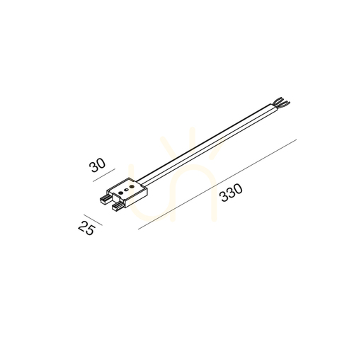 Check GBIGR1 Busbar Connector, Black, Gea Luce