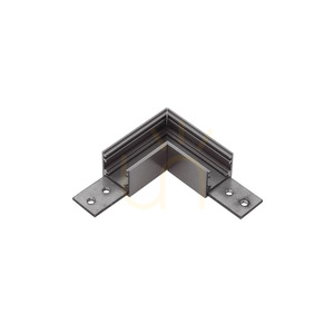 GBIGS7 90° Mechanical Corner for 48 V Tracks, Dark Nickel Gea Luce small 0