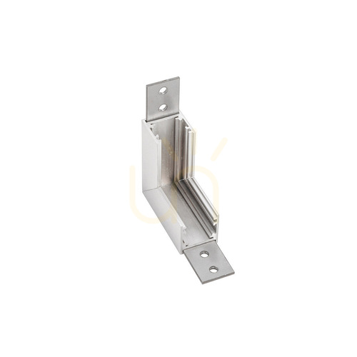 Check Mechanical 90° corner connector for 48 V track Gea Luce GBIGS10, satin white