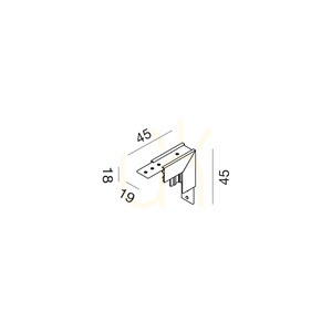 GBIGS11 Busbar Connector, Black, Gea Luce small 1