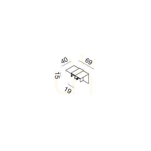 Check GBIGSN6 Busbar Connector, Black, Gea Luce