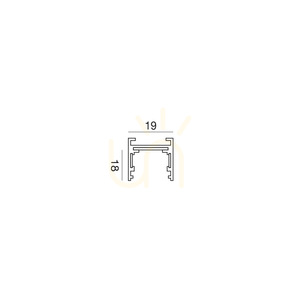 GBIN44 Slim Magnetic Track, 2 m, White, Gea Luce small 2