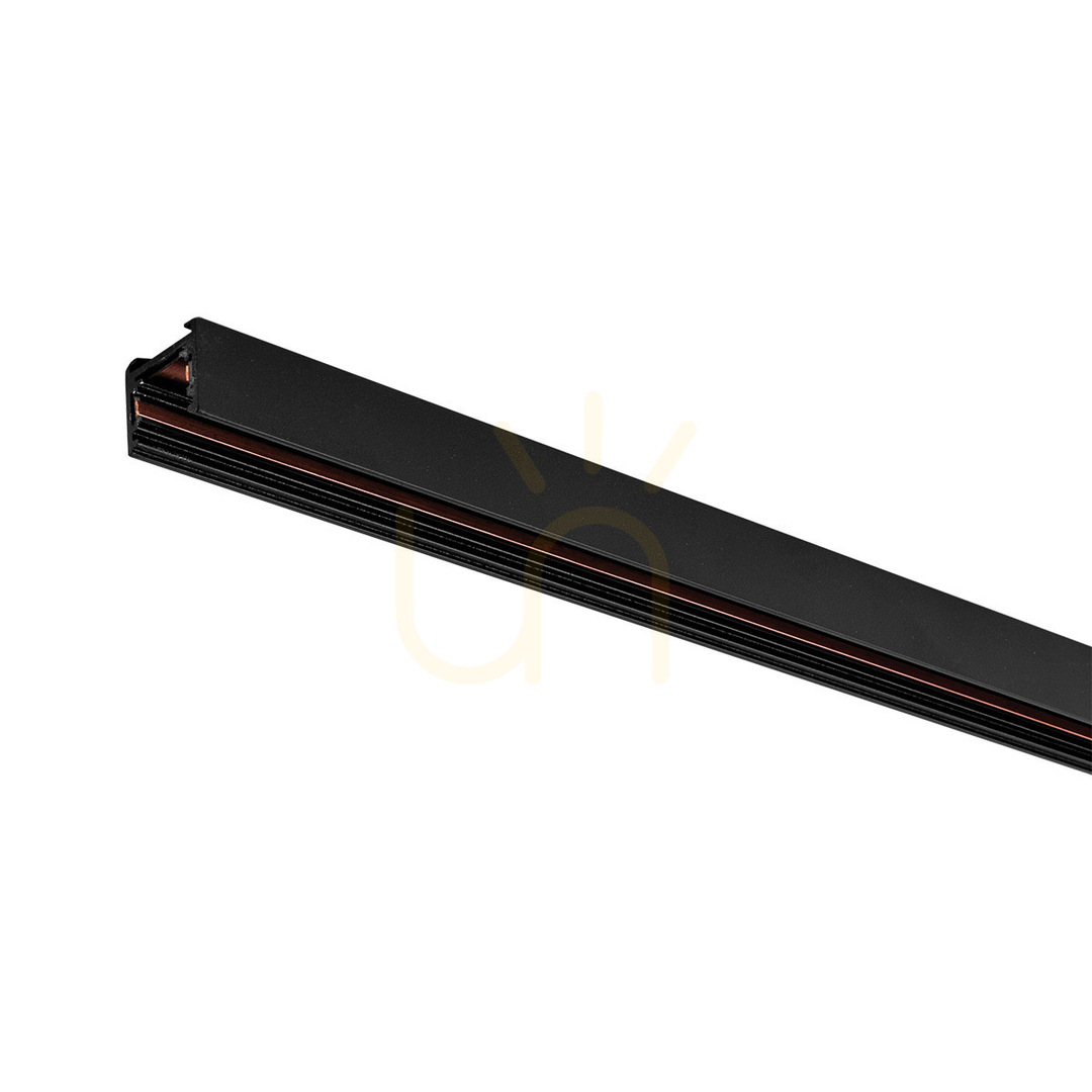 Slim GBIN45 Magnetic Track, 2 m, Black, Gea Luce