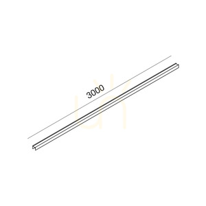 Slim GBIN47 Magnetic Track, 3 m, Black, Gea Luce small 1