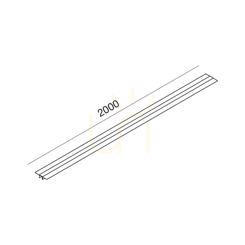 Check GBIN50 Slim Magnetic Track, 2 m, White, Gea Luce