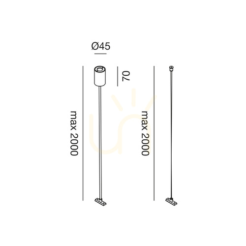 Check GBIS10 White Gea Luce Busbar Hanger