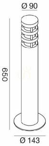 GES022 Graphite Gea Luce IP54 Light Pole small 2