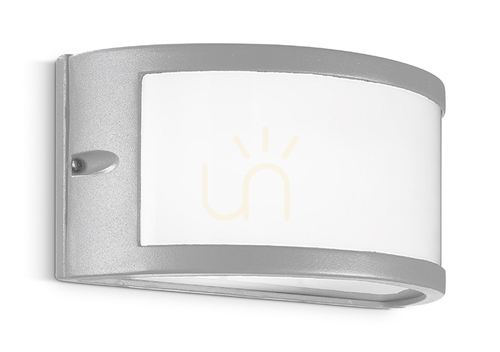 Check GES140 Silver Gea Luce Outdoor Wall Sconce, IP54