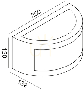 GES141 Graphite Outdoor Wall Sconce by Gea Luce, IP54 small 1