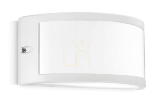 Check GES143 White Gea Luce Outdoor Wall Sconce, IP54