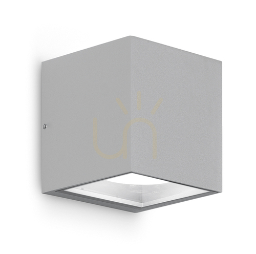 Check GES171 Silver Gea Luce Outdoor Wall Sconce, IP54