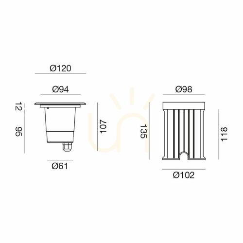 Check GES270 Gea Luce IP67 Driveway Light