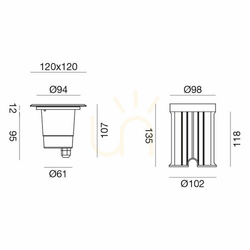Check GES271 Gea Luce IP67 Driveway Light