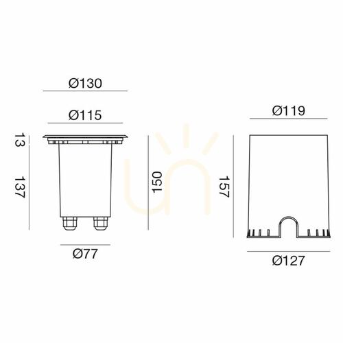 Check GES272 Gea Luce IP67 Driveway Light