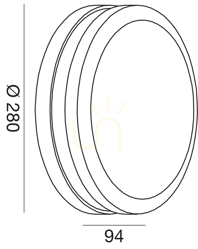 Check GES291 Silver Gea Luce Outdoor Ceiling Light, IP54