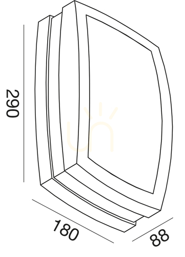 Check GES303 White Gea Luce Outdoor Ceiling Light, IP54