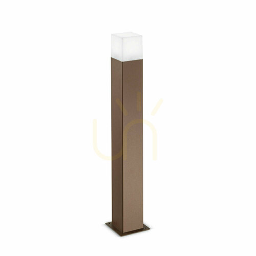 Check Gea Luce GES422 rust-coloured garden bollard light 70 cm E27 IP44