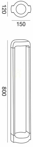 Check GES452 Gea Luce IP65 Light Pole