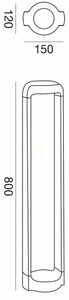 GES452 Gea Luce IP65 Light Pole small 1