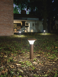 GES521 Rust-Colored Gea Luce Lighting Pole, IP44 small 2