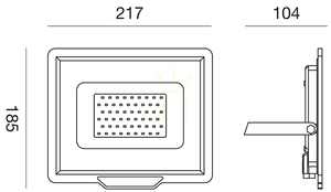 Gea Luce GES843C White LED Floodlight, IP65 small 1