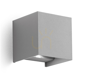 GES862C Silver Gea Luce Outdoor Wall Sconce, IP54 small 0