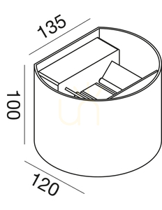 GES870C White Gea Luce Outdoor Wall Sconce, IP54 small 1