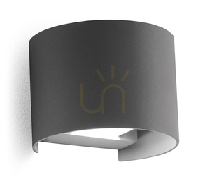 GES871C Graphite Gea Luce Outdoor Wall Sconce, IP54 small 0