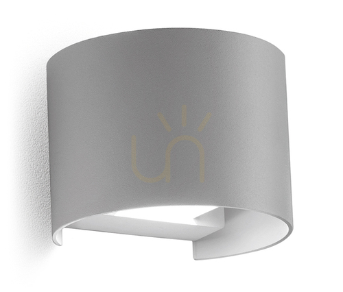 Check GES872C Silver Gea Luce Outdoor Wall Sconce, IP54