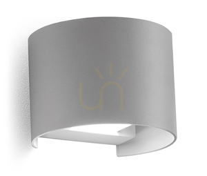 GES872C Silver Gea Luce Outdoor Wall Sconce, IP54 small 0