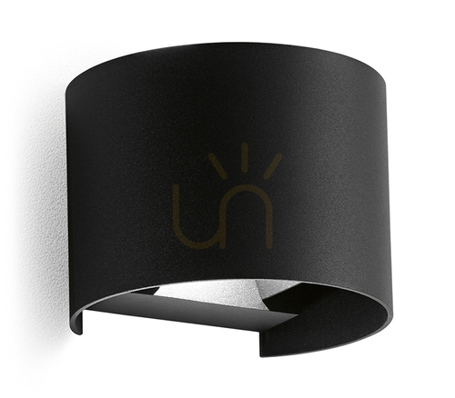 Check Gea Luce GES873N Outdoor Wall Light Matt Black LED 2x5W 4000K IP54
