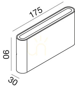GES881C Graphite Outdoor Wall Sconce by Gea Luce, IP54 small 1