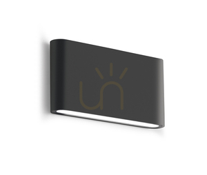GES881C Graphite Outdoor Wall Sconce by Gea Luce, IP54 small 0