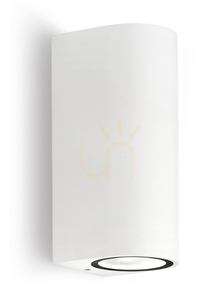 Gea Luce GES903 Outdoor Wall Light, Matte White, 2×GU10, IP44 small 0