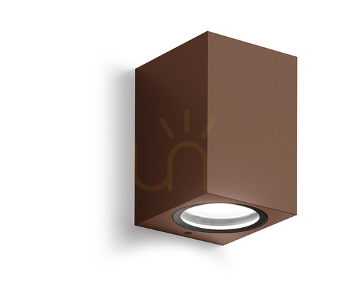 Check GES912 Rust-Colored Gea Luce Outdoor Wall Sconce, IP44