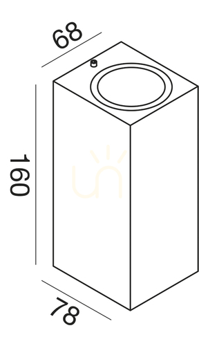Check GES914 Graphite Gea Luce Outdoor Wall Sconce, IP44