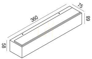 GES964C White Gea Luce Outdoor Wall Sconce, IP65 small 1