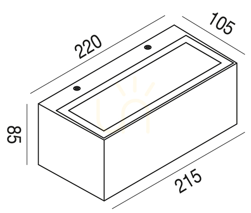 Check GES971 White Gea Luce Outdoor Wall Sconce, IP65