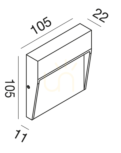 Check GES980C Stair Lighting, Graphite, Gea Luce, IP65